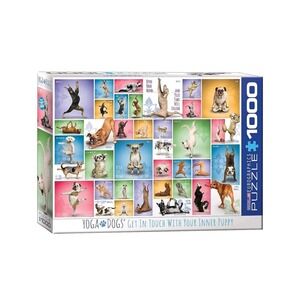 YOGA DOGS Get In Touch With Inner Your Puppy Eurographics 1000 Jigsaw Puzzle NEW